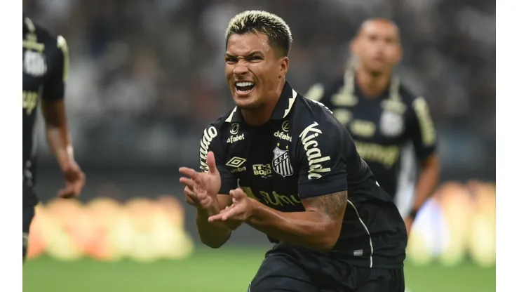 Foto: Ivan Storti/Santos FC - Torcedores do Santos imaginam dupla Alan Patrick e Marcos Leonardo (foto) em 2022
