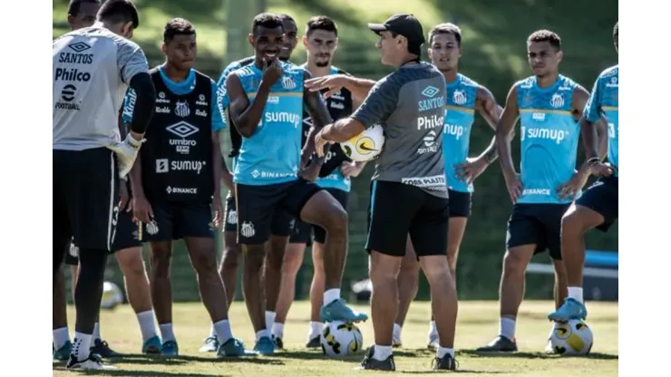 Foto/Reprodução Globo Esporte: Ivan Storti/ Santos FC - Bustos em preparação para a Copa do Brasil