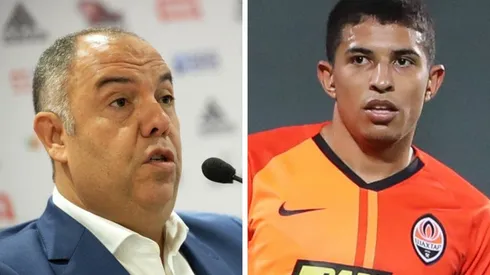 Montagem: fotos de Alexandre Vidal-CRF e Ahmad Mora/Getty Images - Nação marcou Braz nas redes sociais para ir atrás de Dodô, do Shakhtar, para a LD