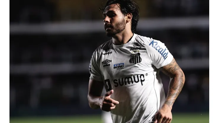 Ricardo Goulart fez um dos gols do Santos (Foto: Ettore Chiereguini/AGIF)