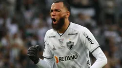 Foto: (Fernando Moreno/AGIF) - Everson não só foi o herói do Atlético na conquista da Supercopa do Brasil, como também foi o porta voz da gozação com o Flamengo