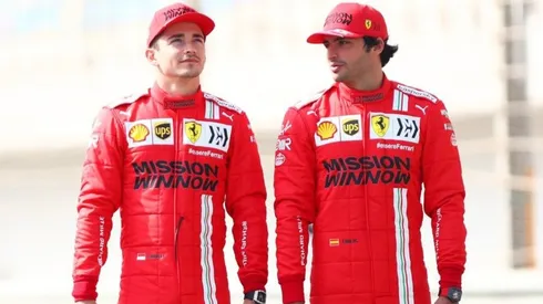 Foto: Dan Istitene Getty Images - Leclerc e Sainz, companheiros de equipe
