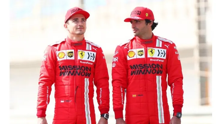 Foto: Dan Istitene Getty Images - Leclerc e Sainz, companheiros de equipe