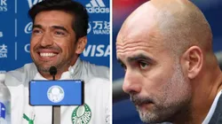 Foto: ,Montagem de Fábio Menotti/Ag. Palmeiras e Getty Images - Abel tratou de responder Guardiola após gafe do técnico do City durante Mundial de Clubes