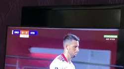 Wyllian Rocha assistindo São Paulo x Santo André (Foto: Reprodução/Instagram)