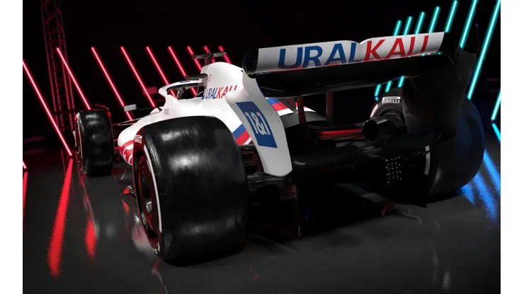 Foto oficial site da Hass - Carro que será usado em 2022 por Mazepin e Schumacher