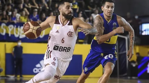 Foto: Fiba Americas - Franco Balbi no jogo entre Flamengo e Boca Juniors