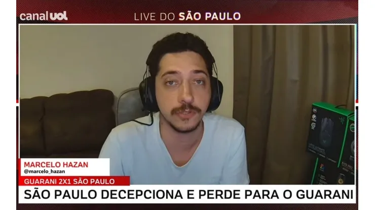 Foto: Reprodução UOL Esporte/YouTube | Hazan opina sobre melhor estreia do SPFC