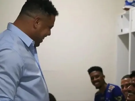 Defensor fica nervoso com Ronaldo e Fenômeno não perde a oportunidade para ‘tirar sarro’