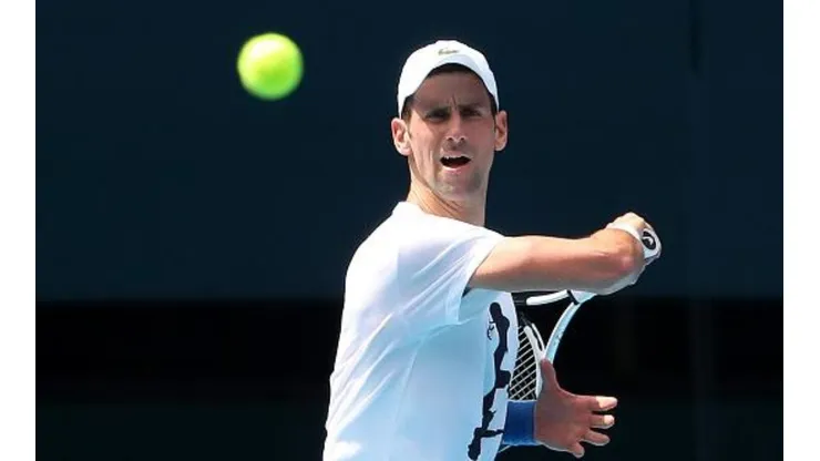 Djokovic começou os treinos para o Australian Open