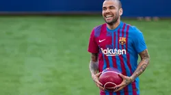 Presentation Of Dani Alves As New Player Of FC Barcelona
