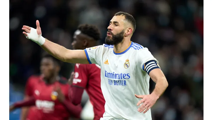 Foto: Angel Martinez / Getty Images | Benzema ultrapassou a marca de 300 gols com o Real Madrid