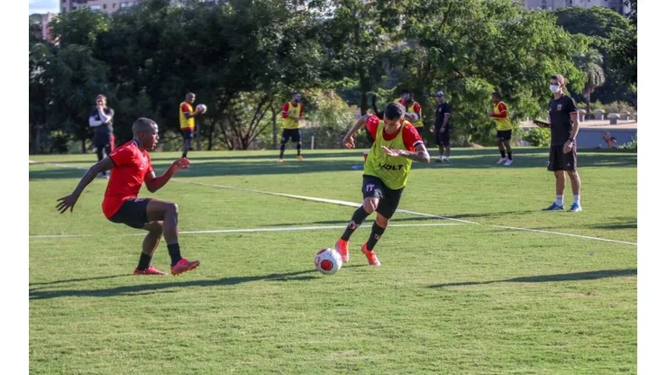 João Victor Menezes/Agência Botafogo - Treino do Botafogo-SP na quinta-feira (6)