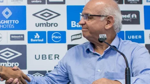 Foto: Lucas Uebel/Grêmio – Romildo tem amizade com Julio Casares.