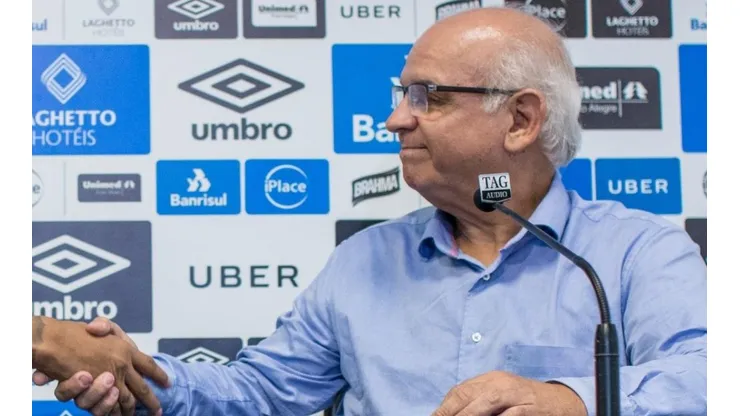 Foto: Lucas Uebel/Grêmio - Romildo tem amizade com Julio Casares.