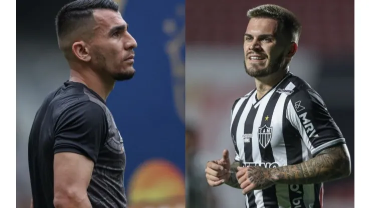 Foto: Montagem de Pedro Souza/Atlético - Alonso e Nathan vão deixando o Galo nos primeiros dias de 2022