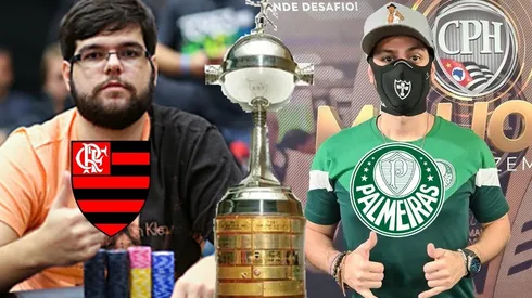 Bruno Nunes (a esquerda) é Flamenguista e Marcelo Giordano (a direita) palmeirense (Foto: Montagem)