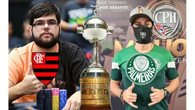 Bruno Nunes (a esquerda) é Flamenguista e Marcelo Giordano (a direita) palmeirense (Foto: Montagem)
