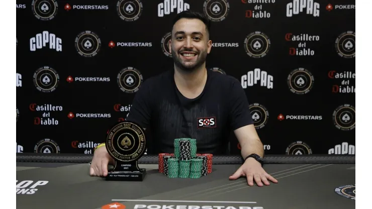 Bruno Carbonera venceu o torneio de estreantes (Foto: BSOP)