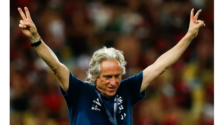 Jorge Jesus quando comandava o Flamengo (Foto: Getty Images)