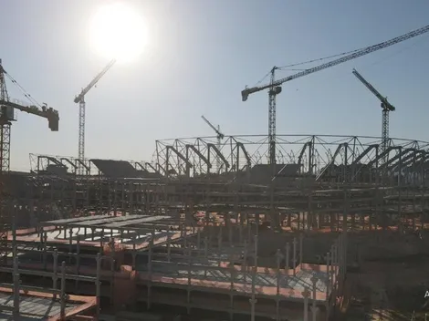 Futuro estádio do Atlético-MG atinge 41% da obra concluída