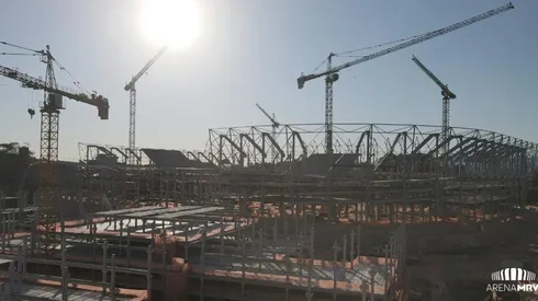Arena está com 40% das obras concluidas | Crédito: Divulgação Arena MRV