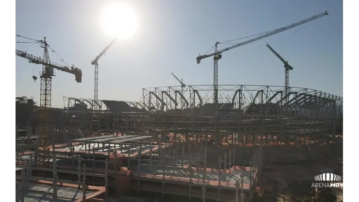 Arena está com 40% das obras concluidas | Crédito: Divulgação Arena MRV