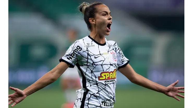 Gabi Portilho, autora do gol da vitória corintiana no jogo de ida da final do Brasileirão. (Foto: Reprodução Twitter Brasileirão Neoenergia)