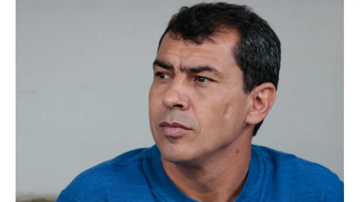 Fábio Carille em 2019, durante passagem pelo Corinthians (Foto: Marcello Zambrana/AGIF)