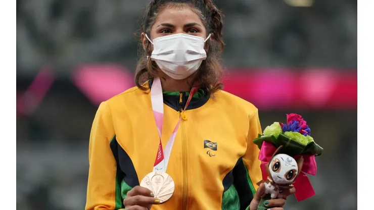 Jardênia Silva, que ganhou o bronze nesta terça (3), na prova 400m da classe T20. (Foto: Getty Images)