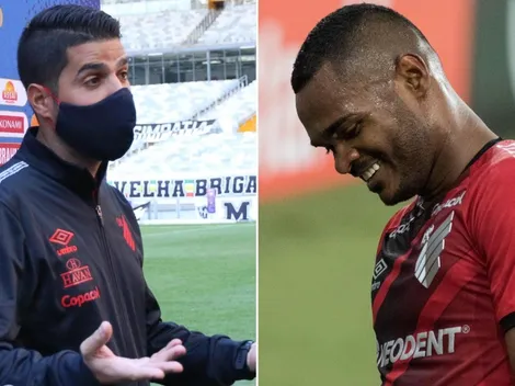 António Oliveira explica Nikão no banco do Athletico e divide opiniões