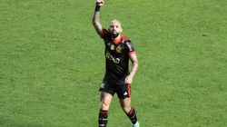 Gabigol marca hat-trick e sobe na artilharia histórica do Flamengo. (Foto: Fernanda Luz/AGIF)
