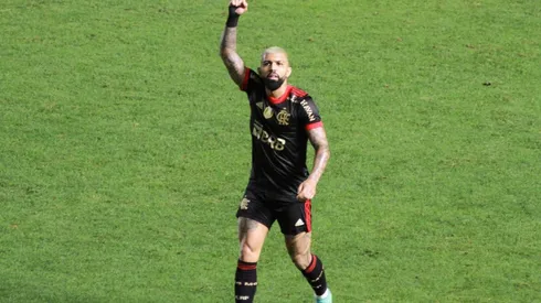Gabigol marca hat-trick e sobe na artilharia histórica do Flamengo. (Foto: Fernanda Luz/AGIF)
