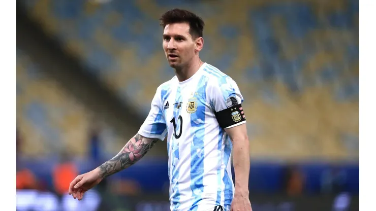 Lionel Messi durante a final da Copa América 2021, no Maracanã (Getty Images)