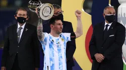 Messi conquistou titulo pela Argentina em vitória sobre o Brasil na Copa América 2021 | Crédito: Getty Images