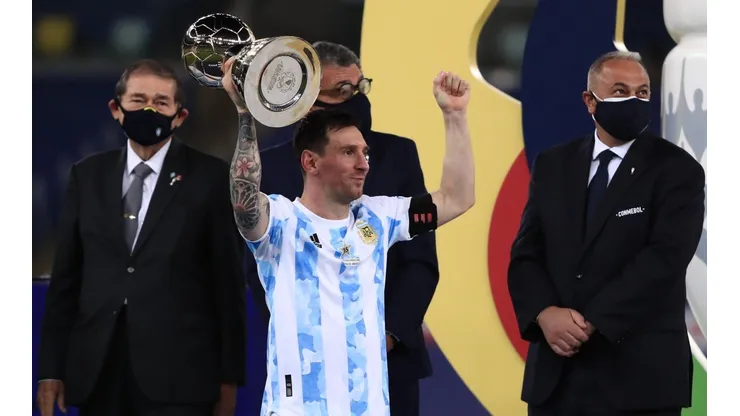 Messi conquistou titulo pela Argentina em vitória sobre o Brasil na Copa América 2021 | Crédito: Getty Images