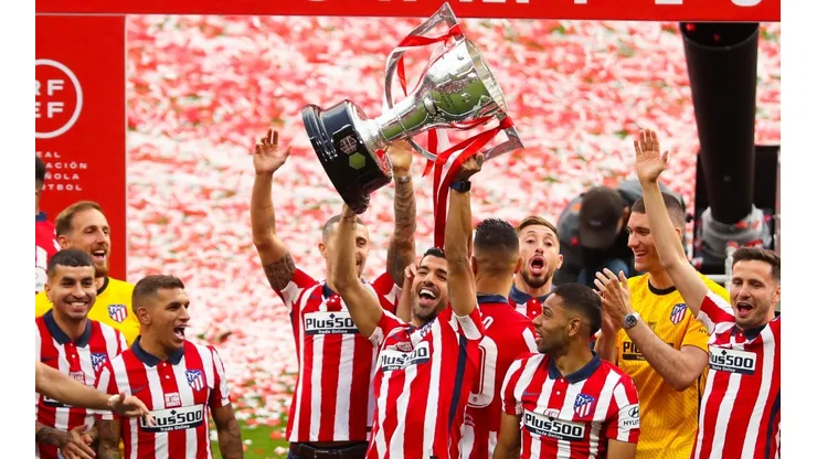 Atlético de Madrid comemora conquista de La Liga. Os colchoneros são os atuais campeões (Getty Images)