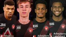 Montagem: fotos do Site Oficial Midtjylland
