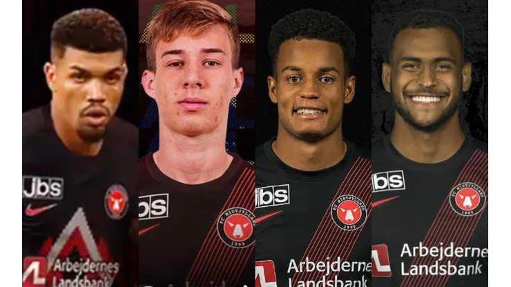 Montagem: fotos do Site Oficial Midtjylland
