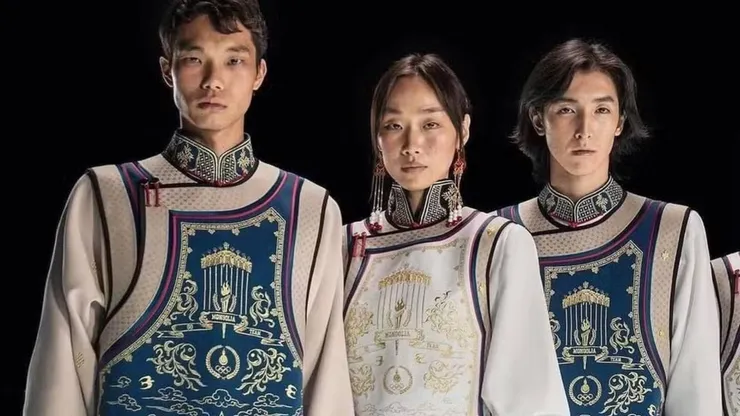 Uniforme da Mongólia para as Olimpíadas de Paris chamaram a atenção na web - Foto: Instagram @Michel&Amazonka