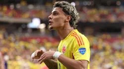 Richard Ríos atuando pela Colômbia na Copa América.