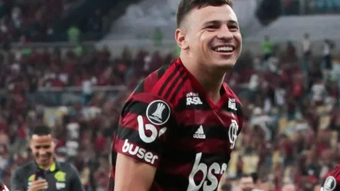 Hugo Moura marcou o segundo gol do Flamengo (Foto: Getty Images)