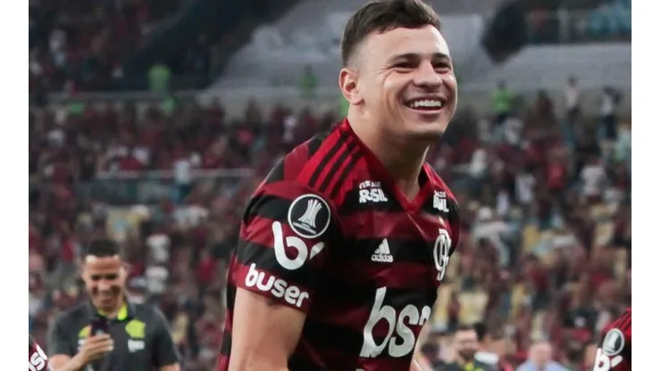 Hugo Moura marcou o segundo gol do Flamengo (Foto: Getty Images)