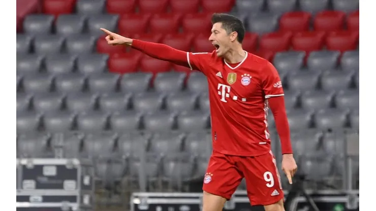 Lewandowski participou da vitória do Bayern de Munique