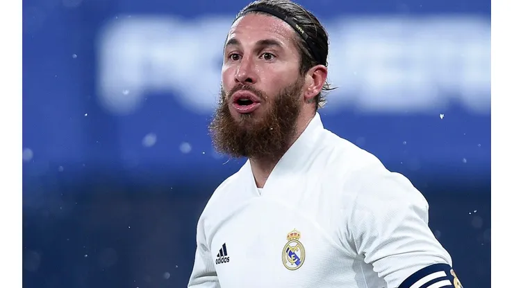 Sergio Ramos em partida do Real Madrid
