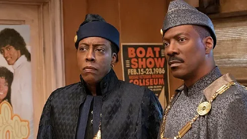Arsenio Hall e Eddie Murphy em cena de