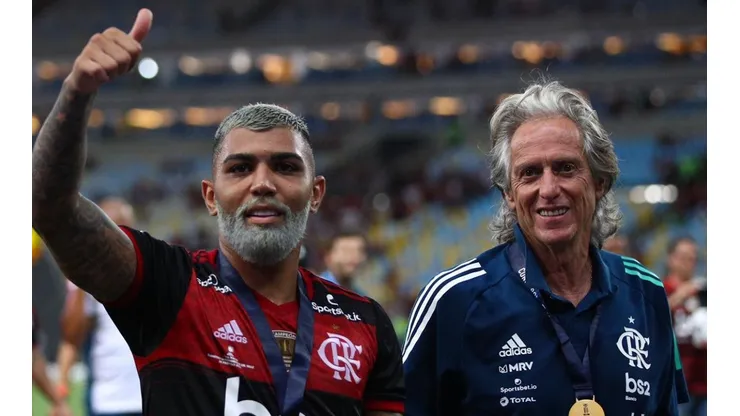 Gabigol e Jesus no Mengão — Foto: Getty Images