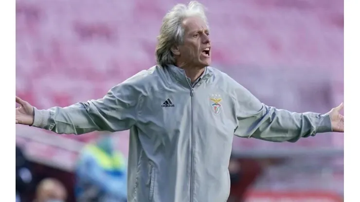 Jorge Jesus é questionado no Benfica — Foto: Getty Images