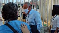 Tite chegando ao Maracanã. (Foto: Estadão Esportes)
