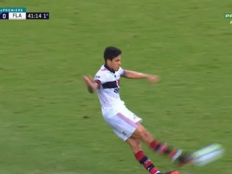 Vídeo: Em lance bizarro, gol de Pedro é anulado